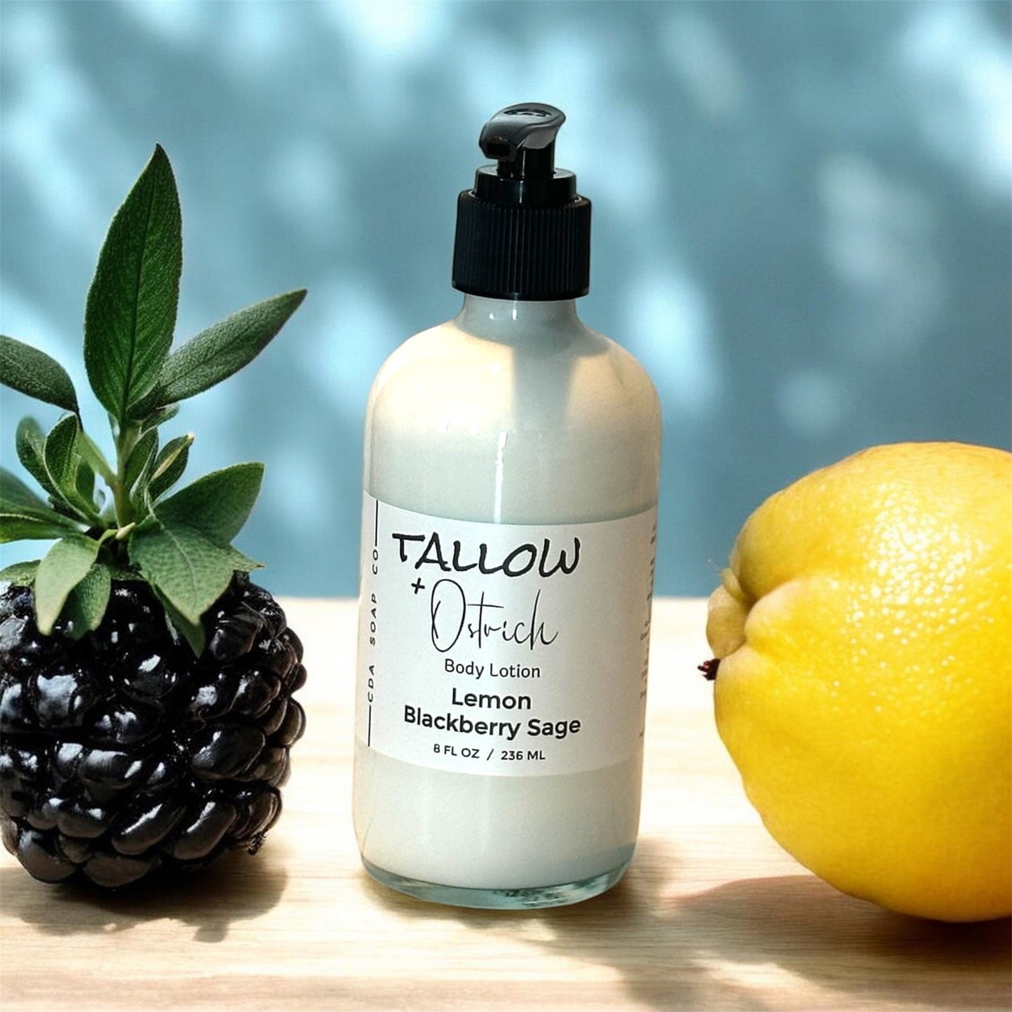 Lemon Blackberry Sage Tallow & Ostrich Oil Body Lotion