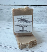 Scented Oatmeal Milk & Honey Tallow & Goat Milk W/ Honey Soap