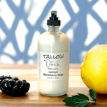Lemon Blackberry Sage Tallow & Ostrich Oil Body Lotion