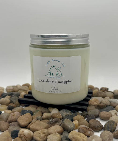 Lavender Eucalyptus  Soy Candles