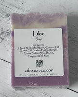 Lilac cold process soap