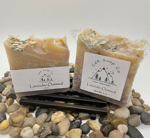 Lavender Oatmeal cold process soap