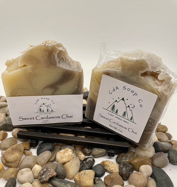 Sweet Cardamom Chai cold process soap